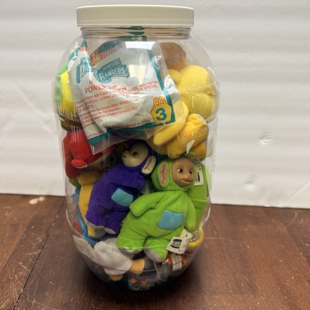 VTG 90s Mini Toy Lot - 25+ Pcs Of Teletubbies, Power Rangers, Furby,Poo, McD's - Picture 3 of 5